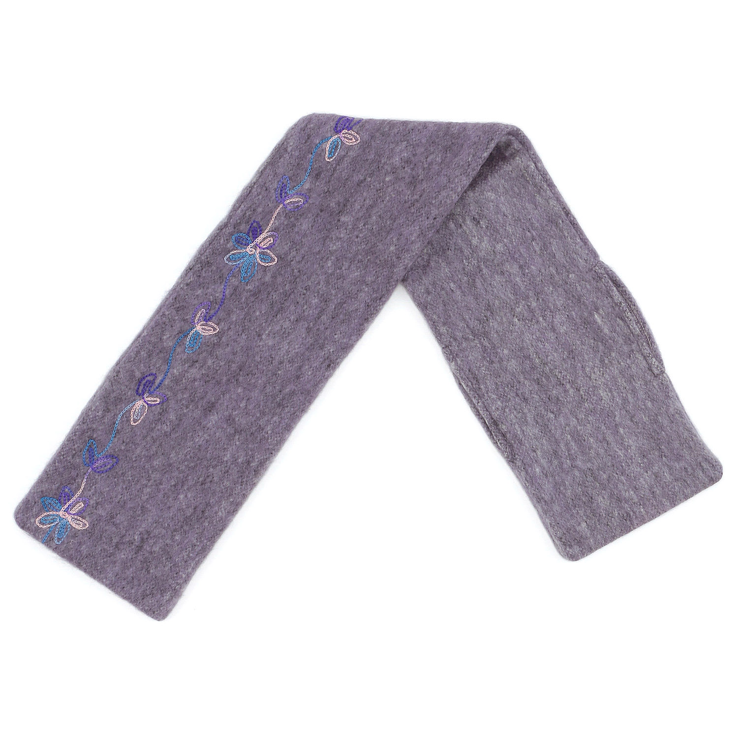 インド製 刺繍差込みマフラー フラワー - 画像5