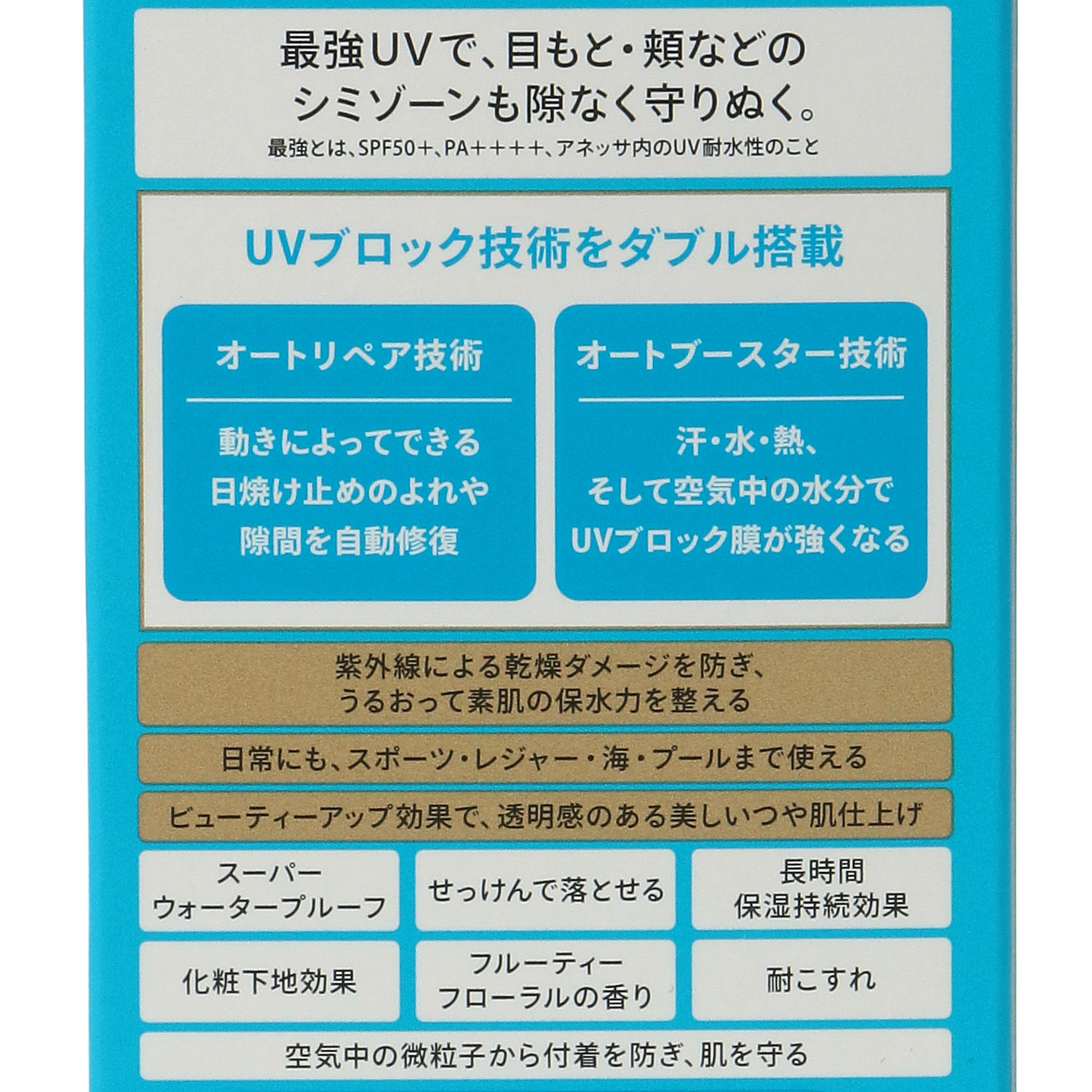 【新商品お試し割引2／26迄】アネッサパーフェクトUVスキンケアミルクNA60g - 画像2