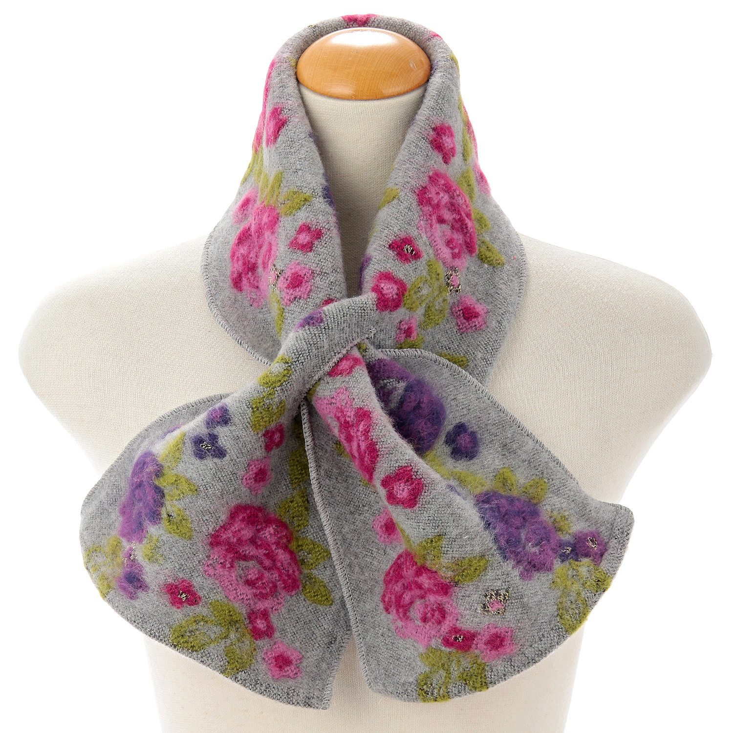 ラシクモア ダブルローズクロスマフラー