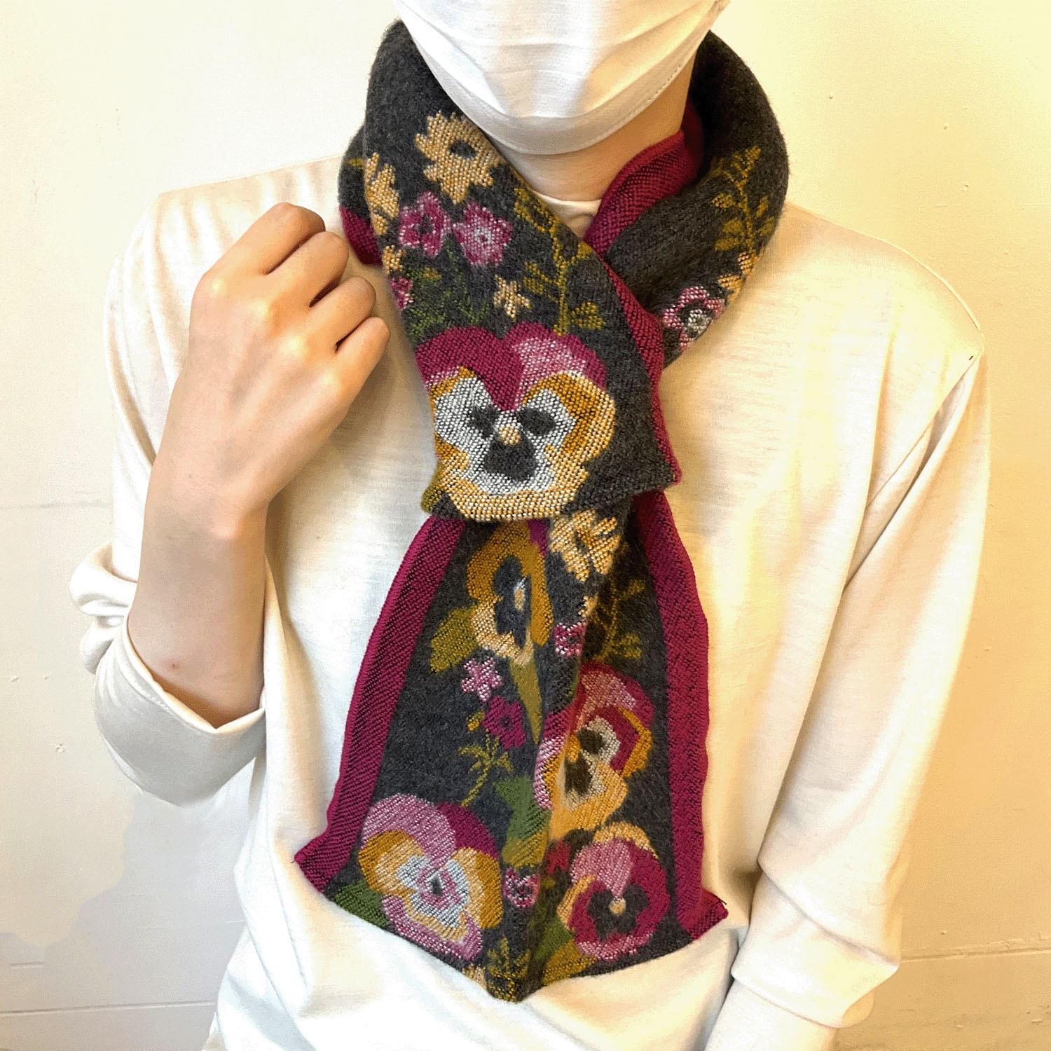 ラシクモア パンジープチマフラー - 画像4