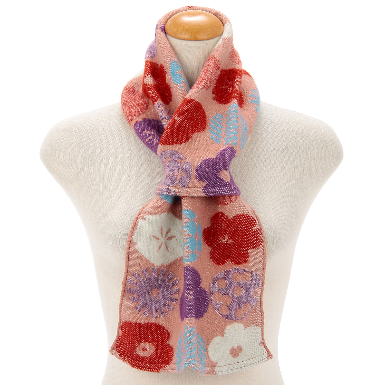 【ピンク終了】ラシクモア サークルフラワープチマフラー - 画像3