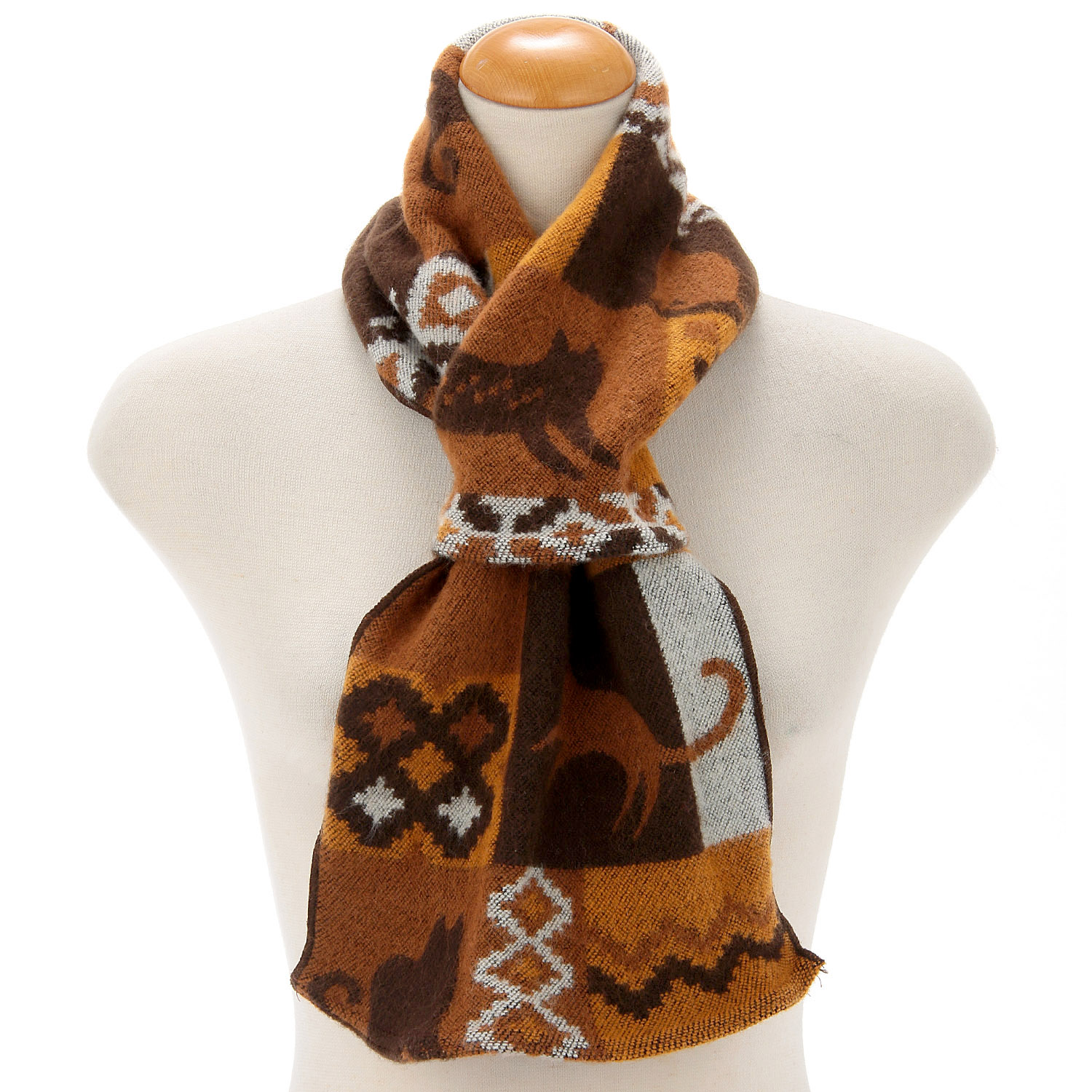 ラシクモア ブロックキャットプチマフラー