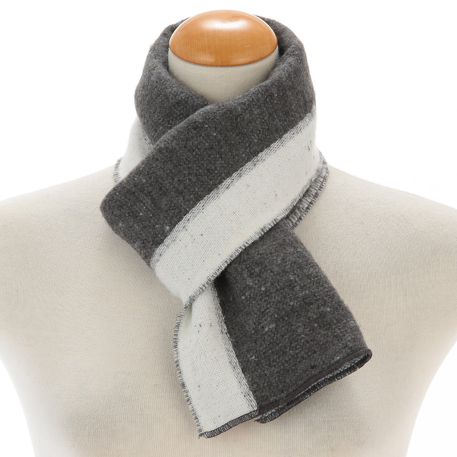 ラシクモア バイカラーダブルマフラー - 画像3