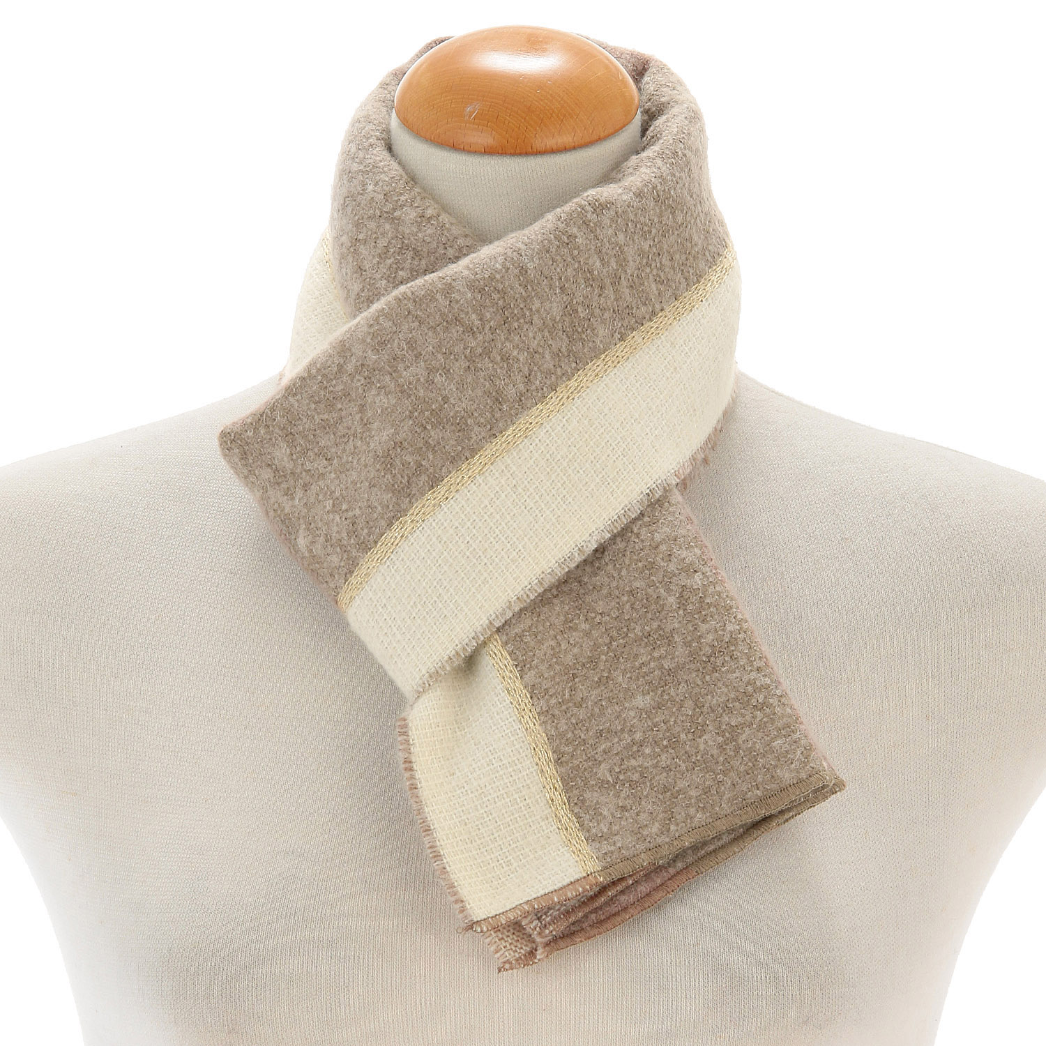 ラシクモア バイカラーダブルマフラー - 画像6