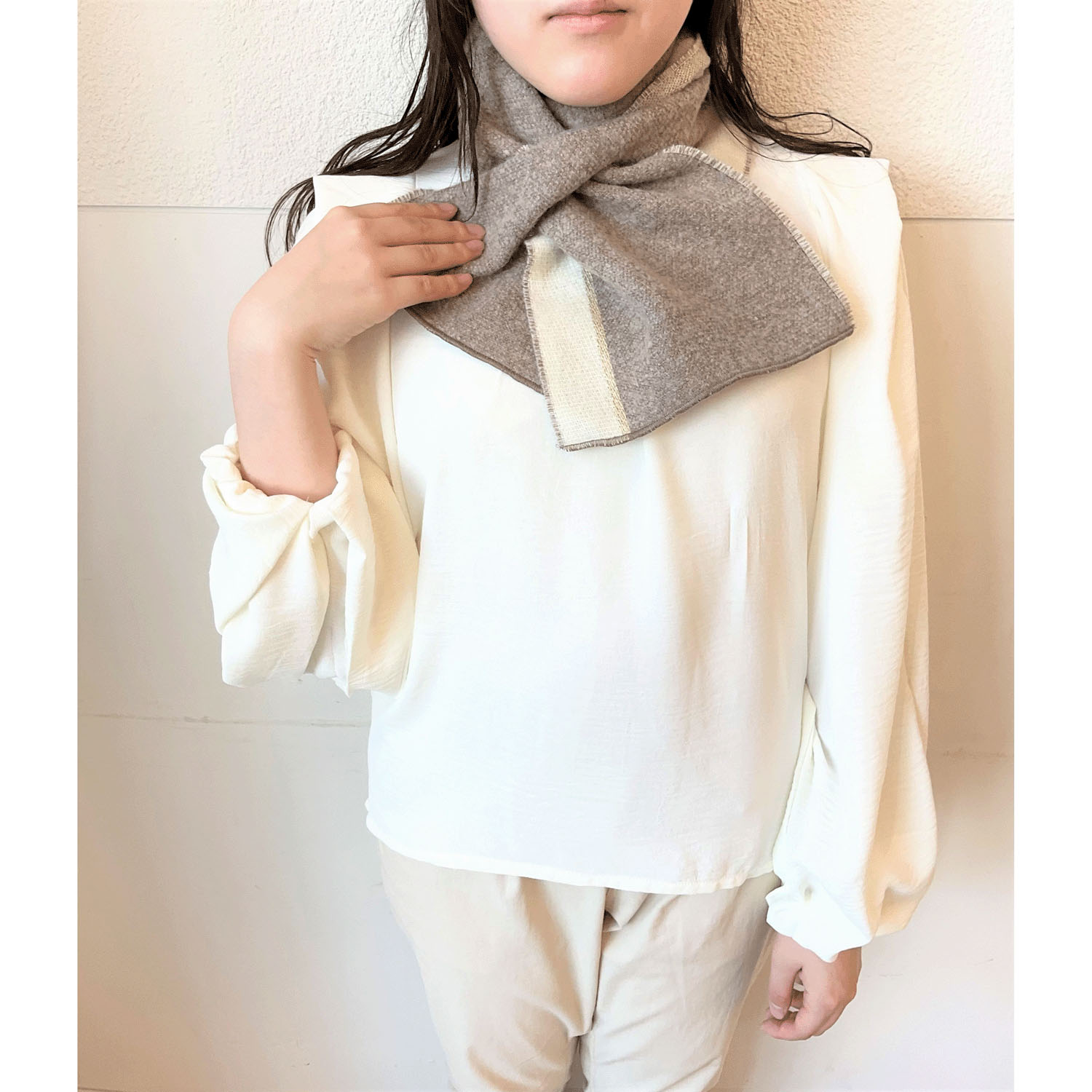 ラシクモア バイカラーダブルマフラー - 画像9