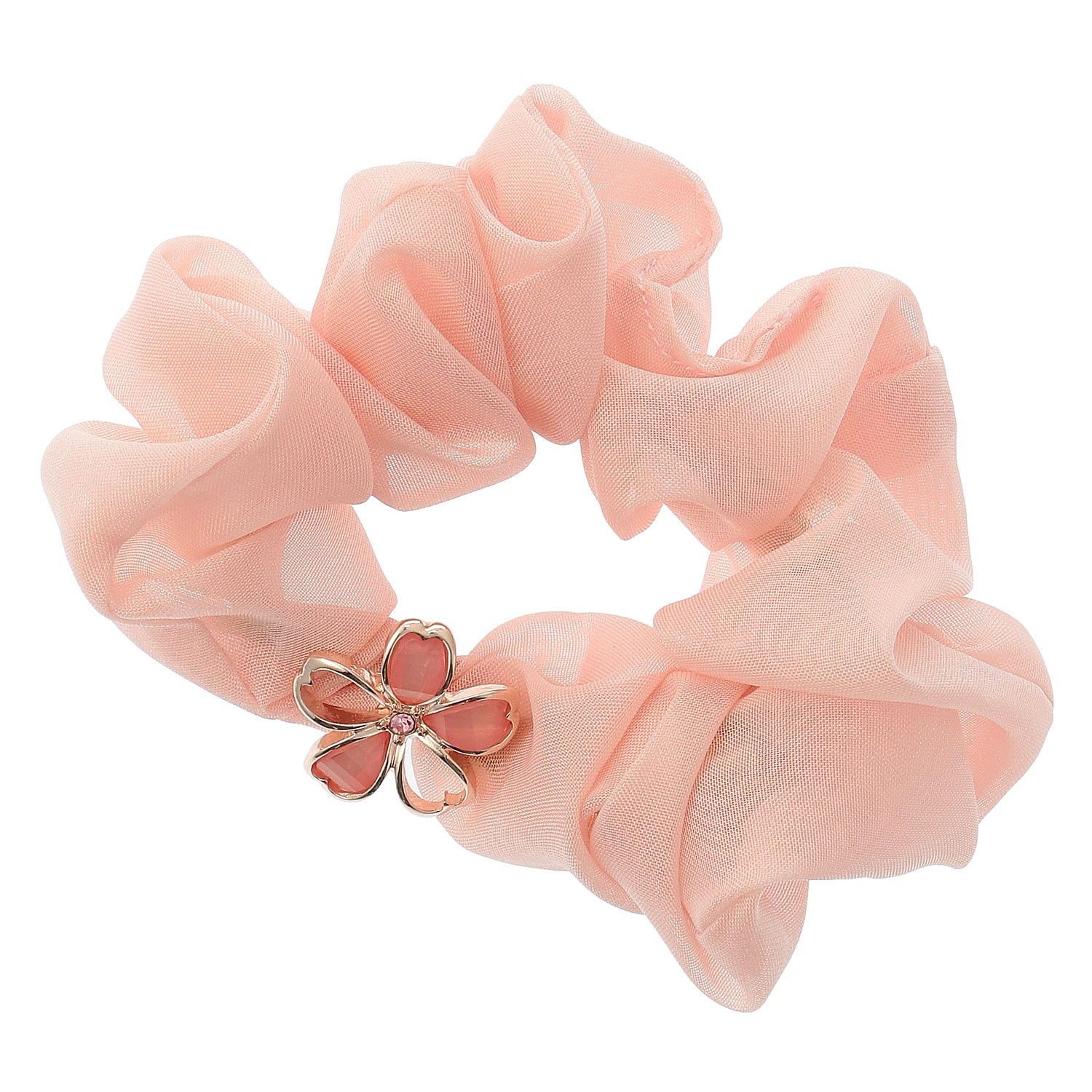 桜付きシュシュ