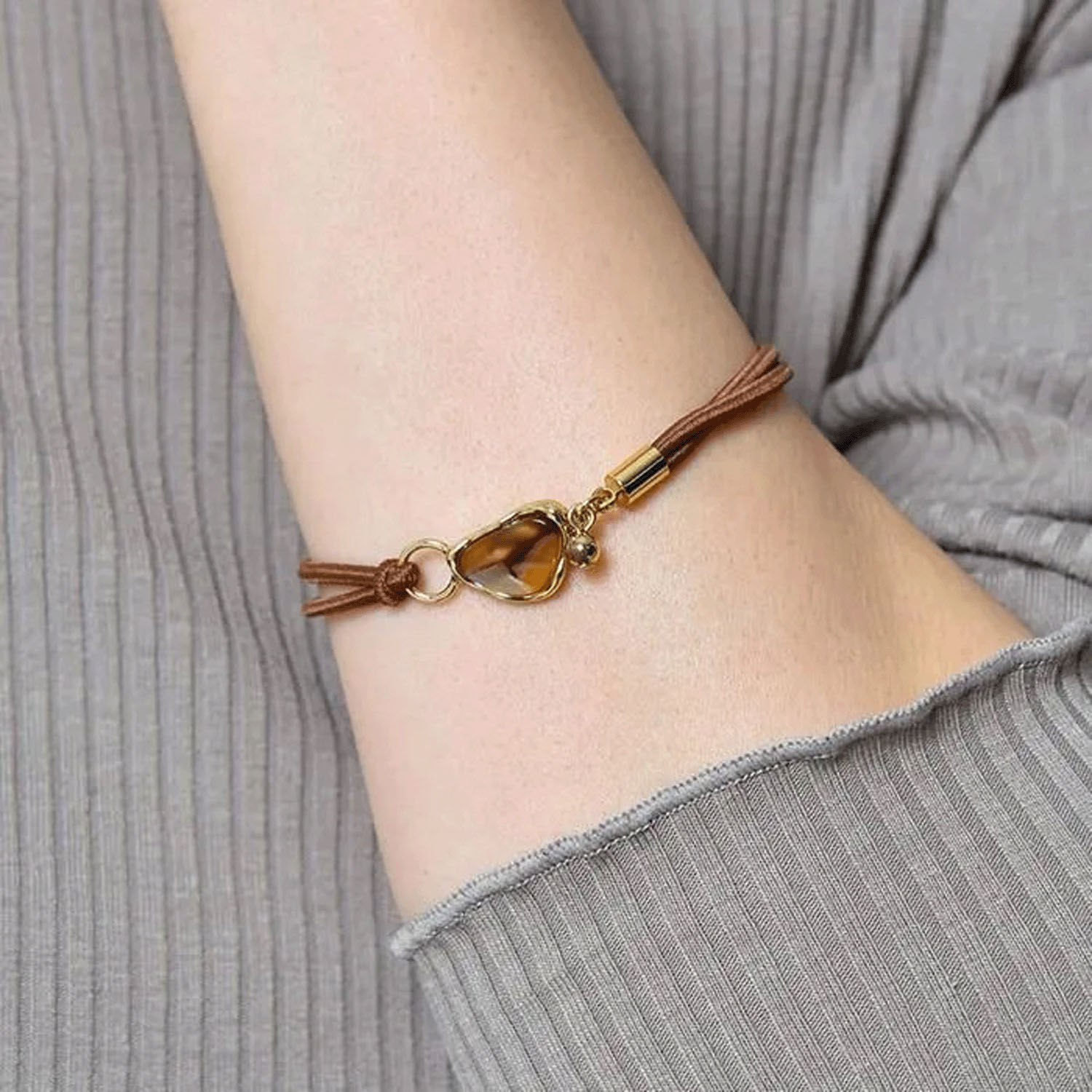 静電気軽減ヘアブレスレット ニュアンスアセチ - 画像1