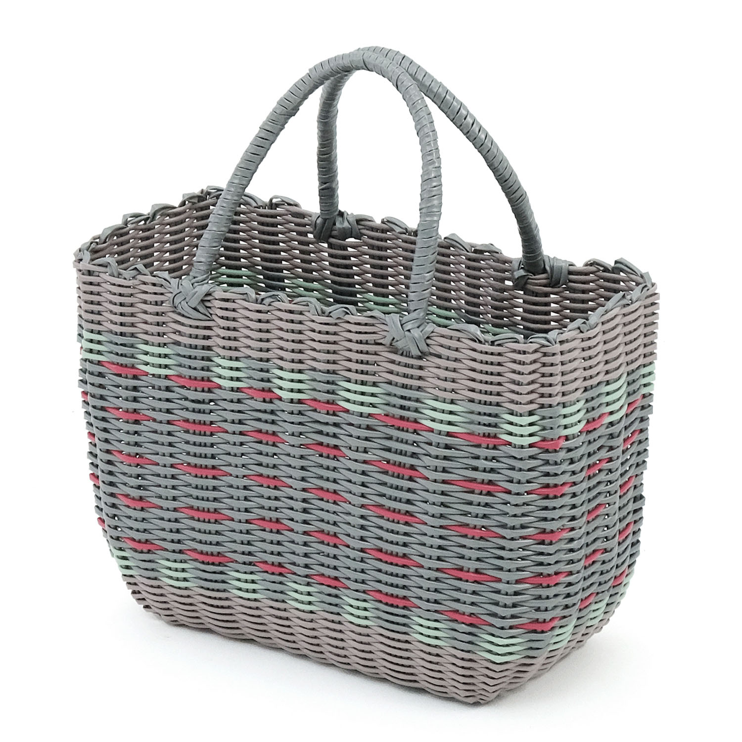 色の組み合わせが楽しいレジャーにぴったりなパーチャスバッグ - 画像3