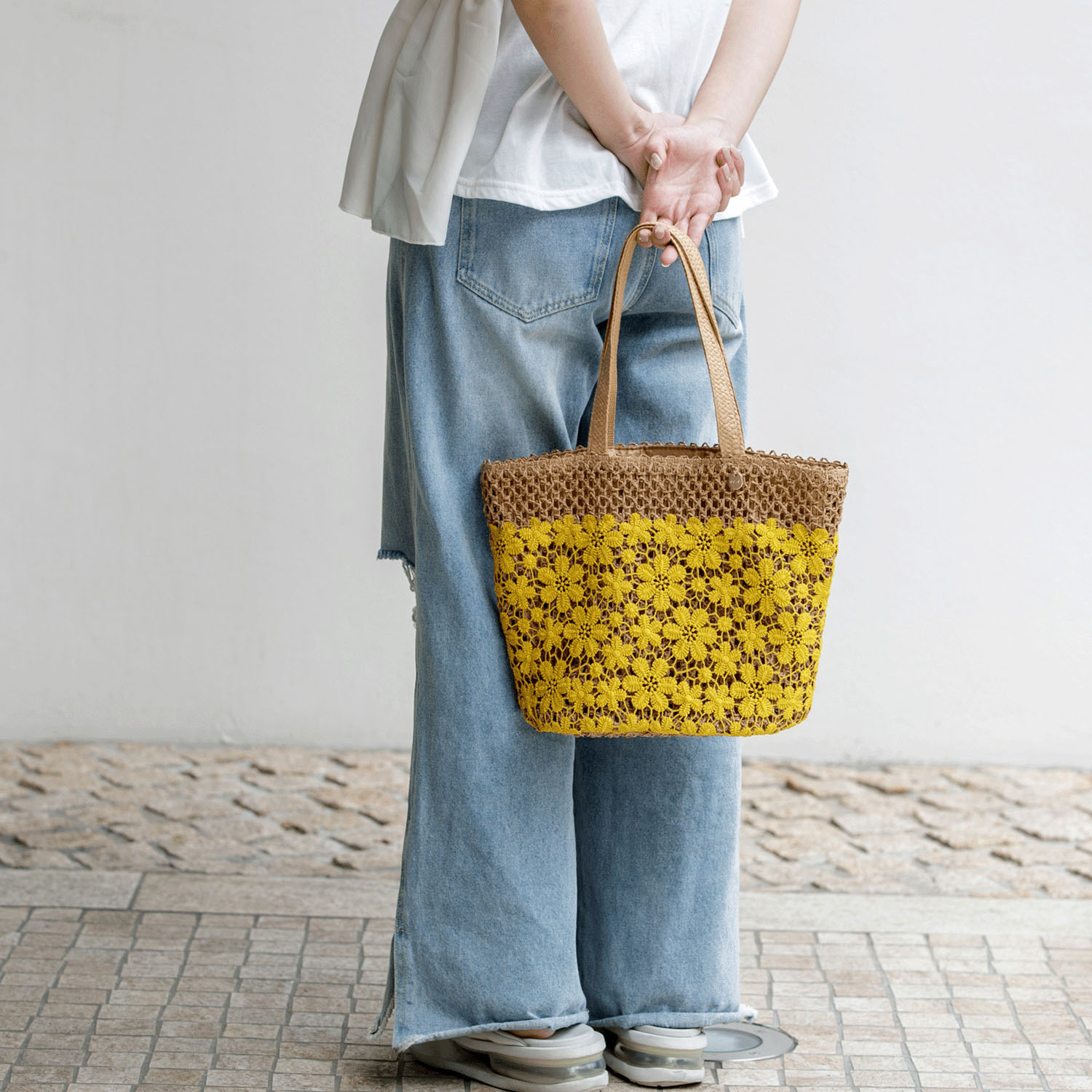 パレル トートバッグ 花レース - 画像9