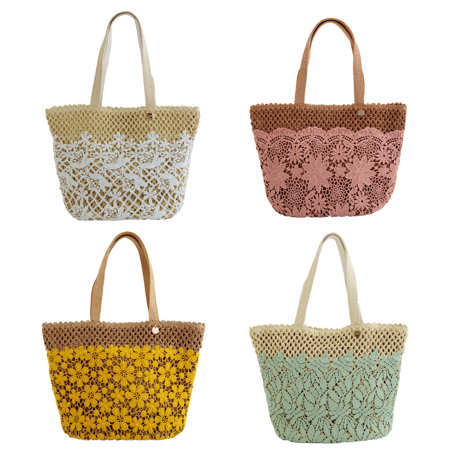 パレル トートバッグ 花レース