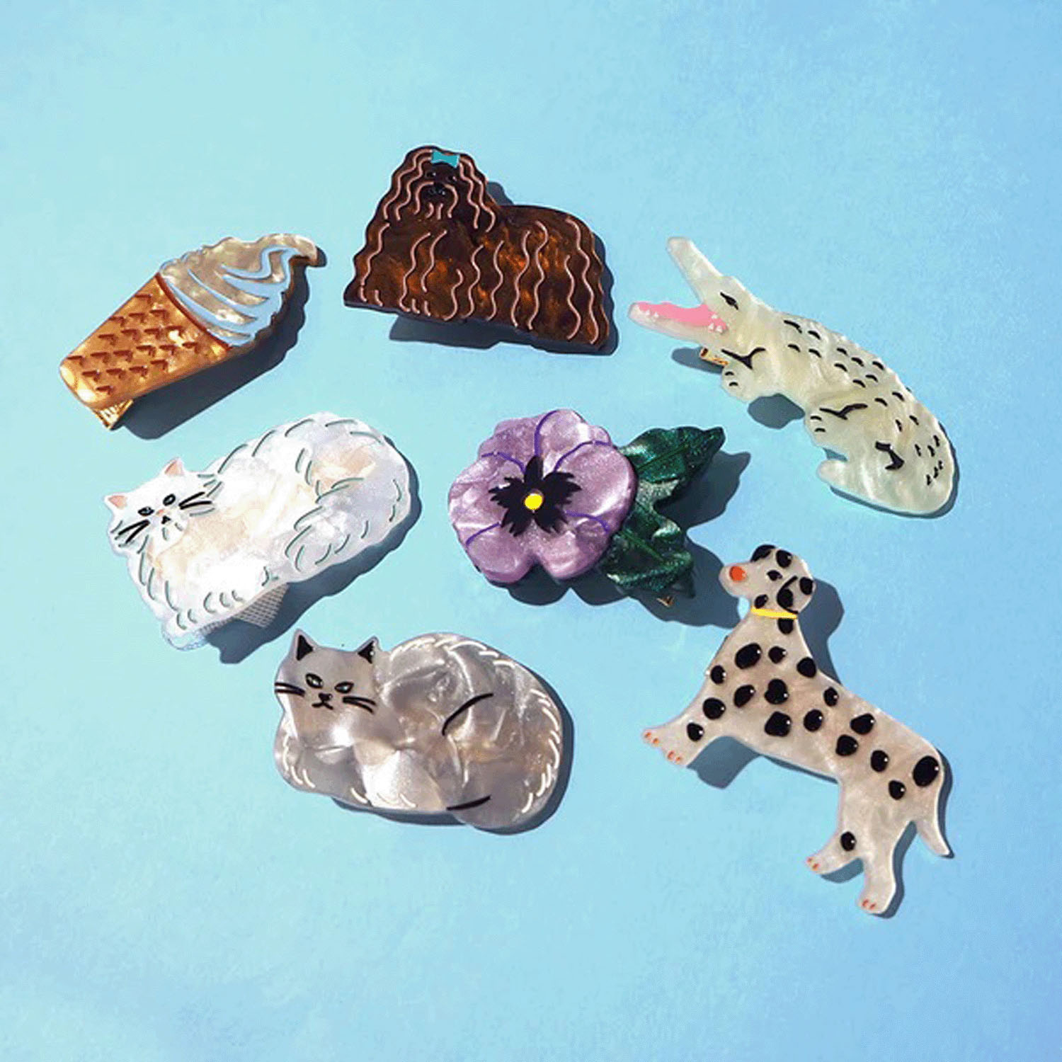 FT ダイカットヘアクリップ【在庫限り】 - 画像1