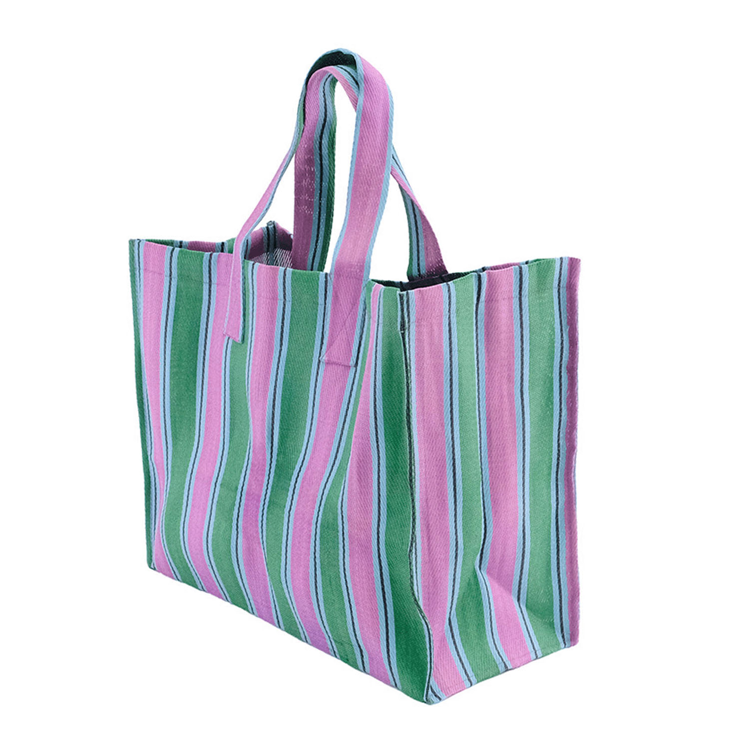 アウトドアシーンにもおすすめ サニーストライプのトートバッグS - 画像9