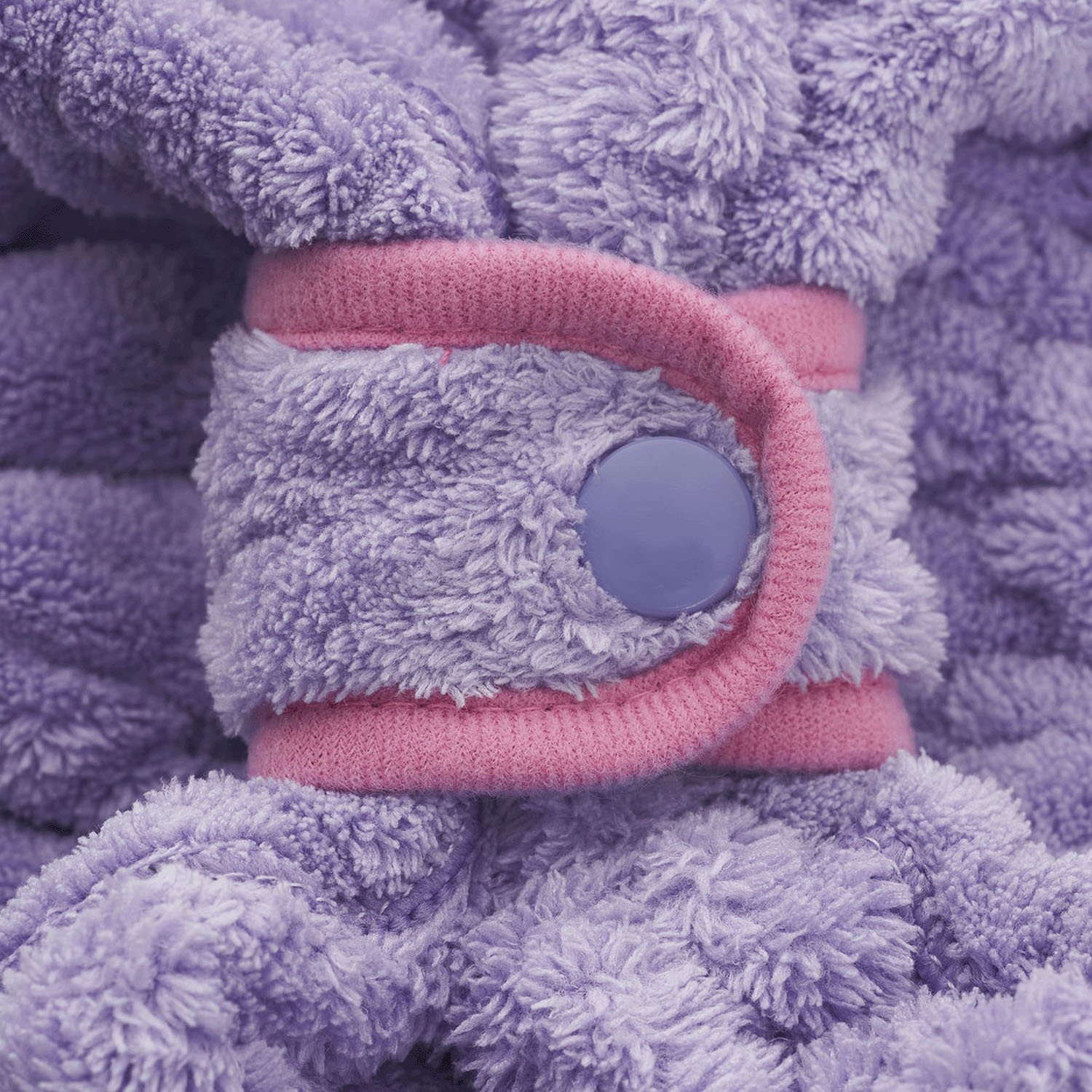 BEAULy クイックドライヘアターバン short Purple - 画像4