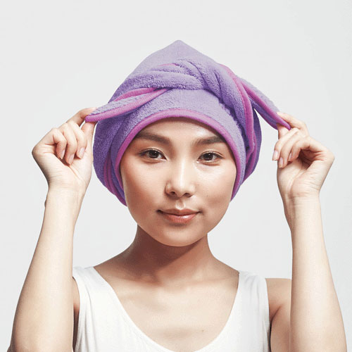 【予約可能品】BEAULy クイックドライヘアターバン パープル - 画像11