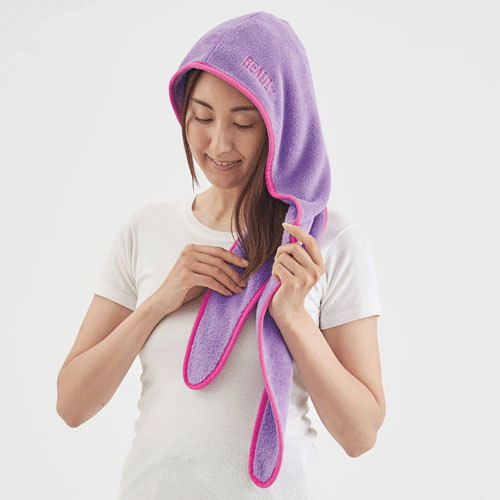【予約可能品】BEAULy クイックドライヘアターバン パープル - 画像16