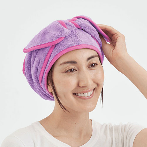【予約可能品】BEAULy クイックドライヘアターバン パープル - 画像17