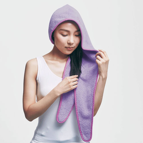 【予約可能品】BEAULy クイックドライヘアターバン パープル - 画像7