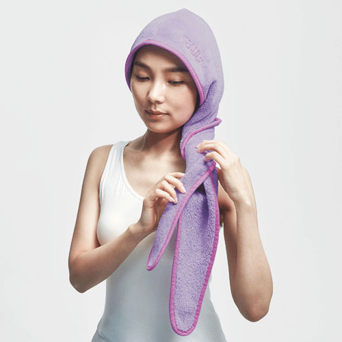 【予約可能品】BEAULy クイックドライヘアターバン パープル - 画像9