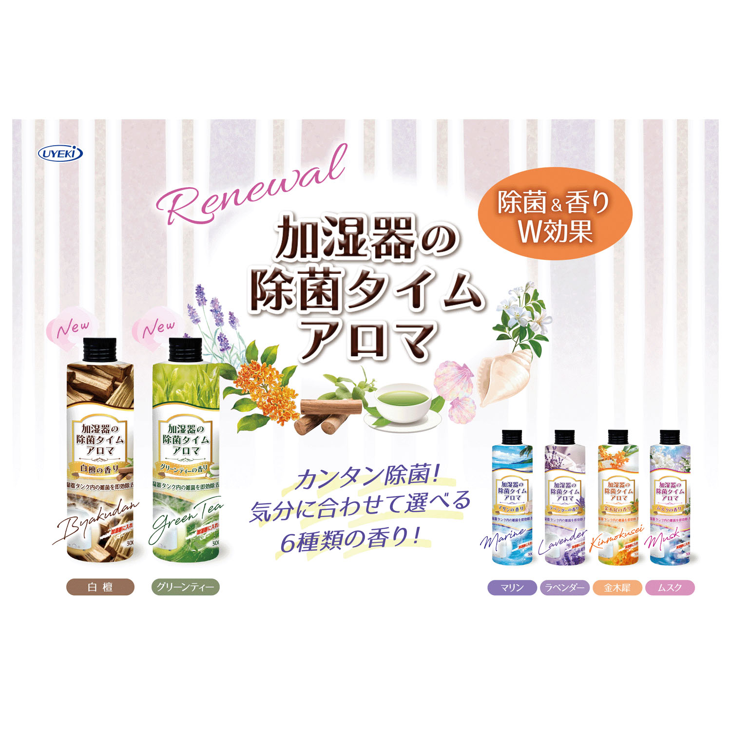 加湿器の除菌タイム アロマ