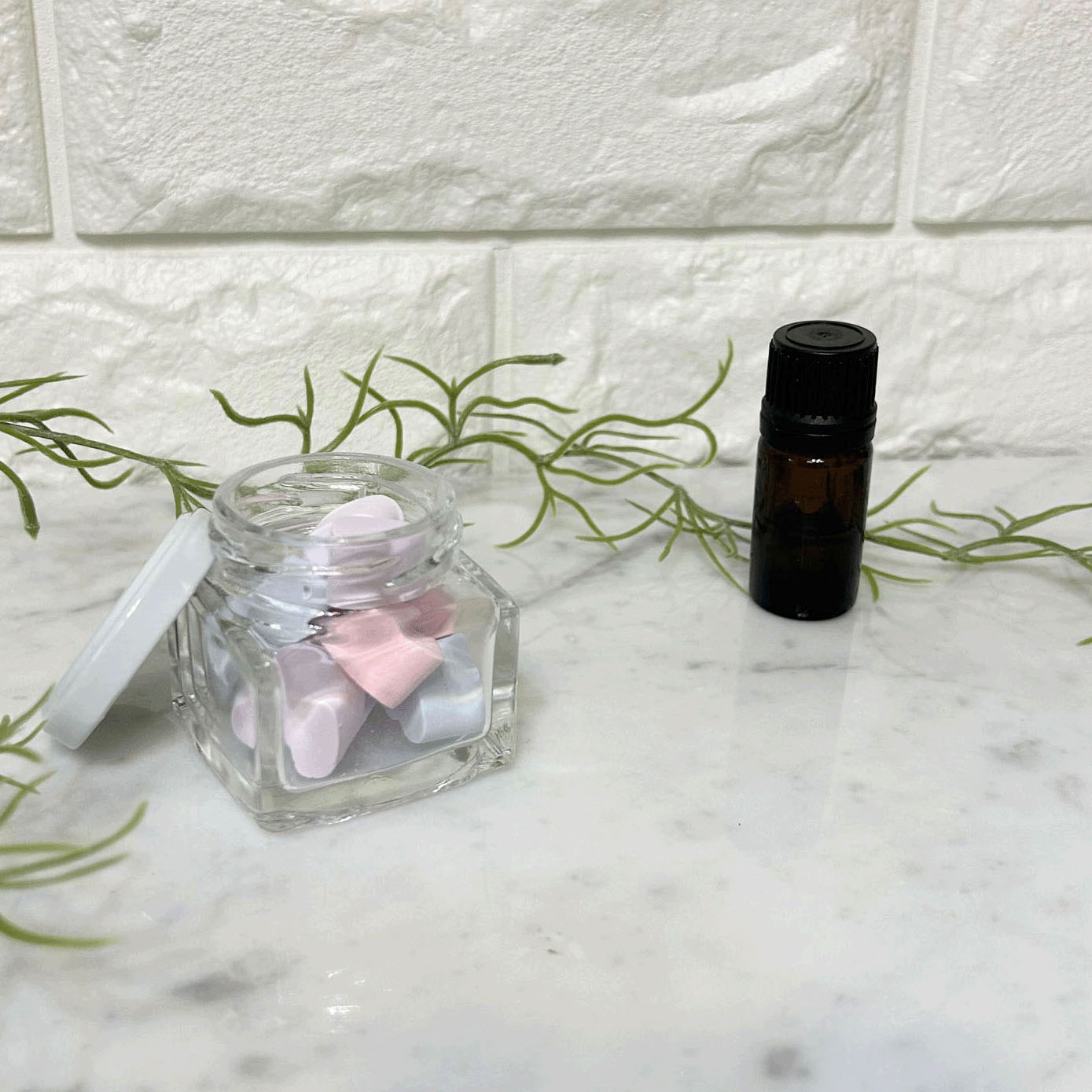 瓶入りアロマストーン ハート型 - 画像4