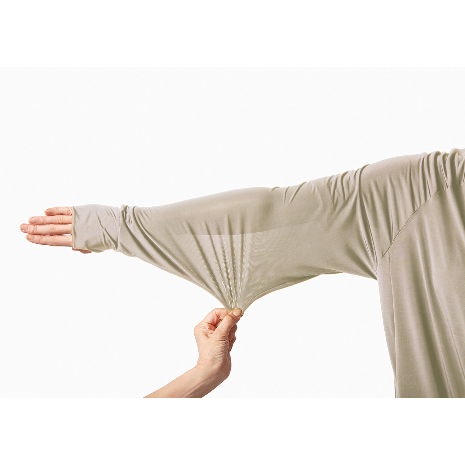 UVプロテクトパーカー シャイン グレージュL - 画像8