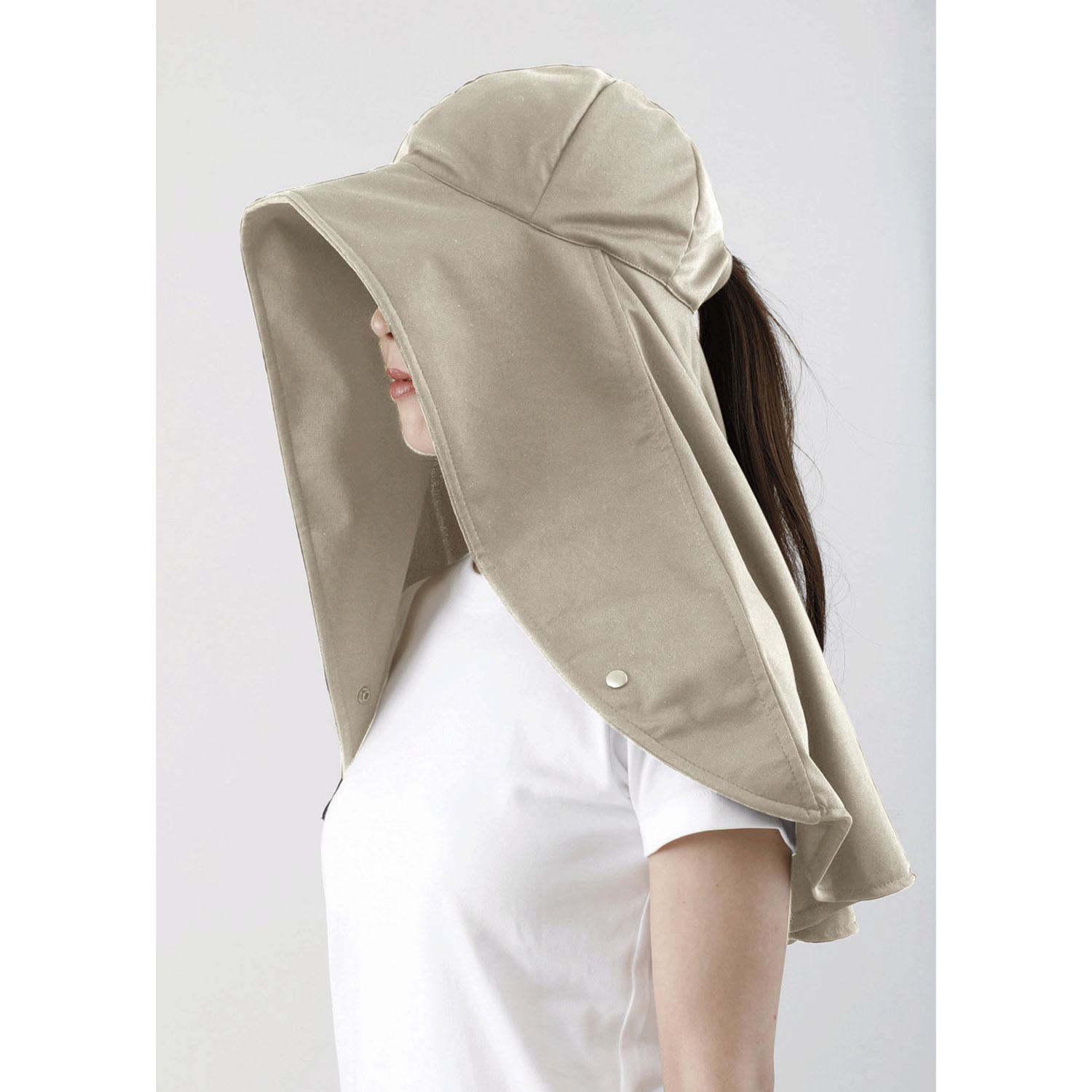 UVプロテクトフレアハット シャイン グレージュ - 画像3