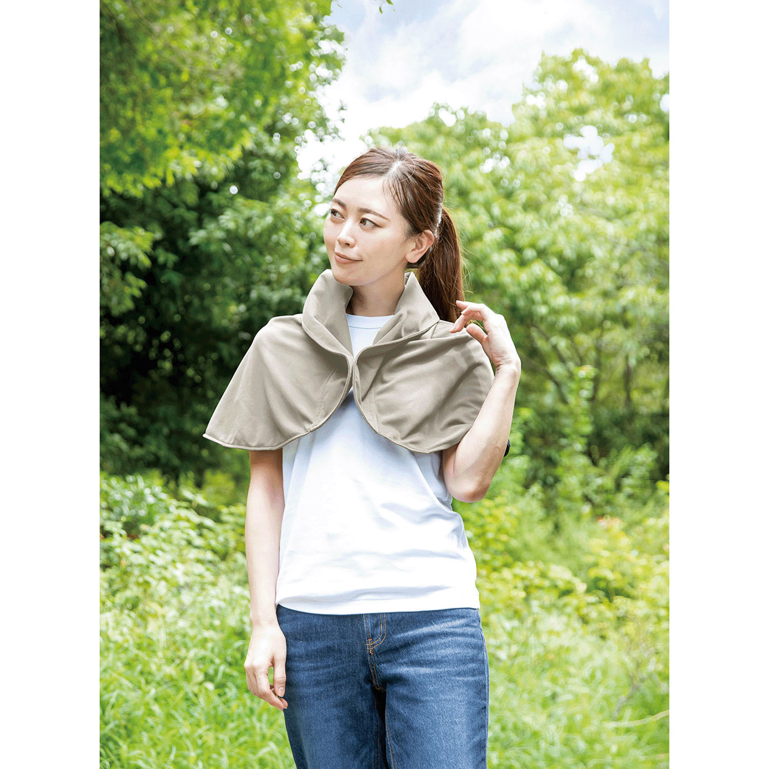 UVプロテクトフレアハット シャイン グレージュ - 画像8