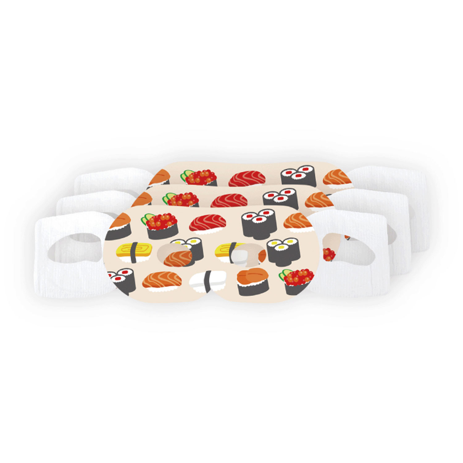 ながら温アイマスク寿司＆相撲6P - 画像4