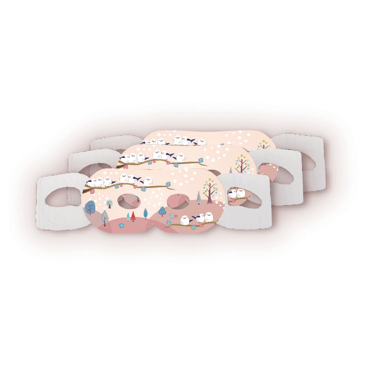 ながら温アイマスク シマエナガ ホワイトティー 3P - 画像2