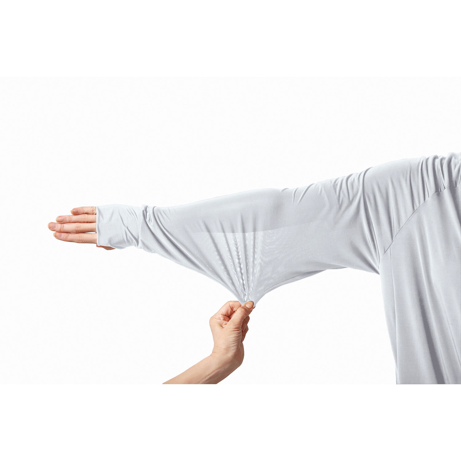 UVプロテクトパーカーシャイン アイスブルー Mサイズ - 画像4