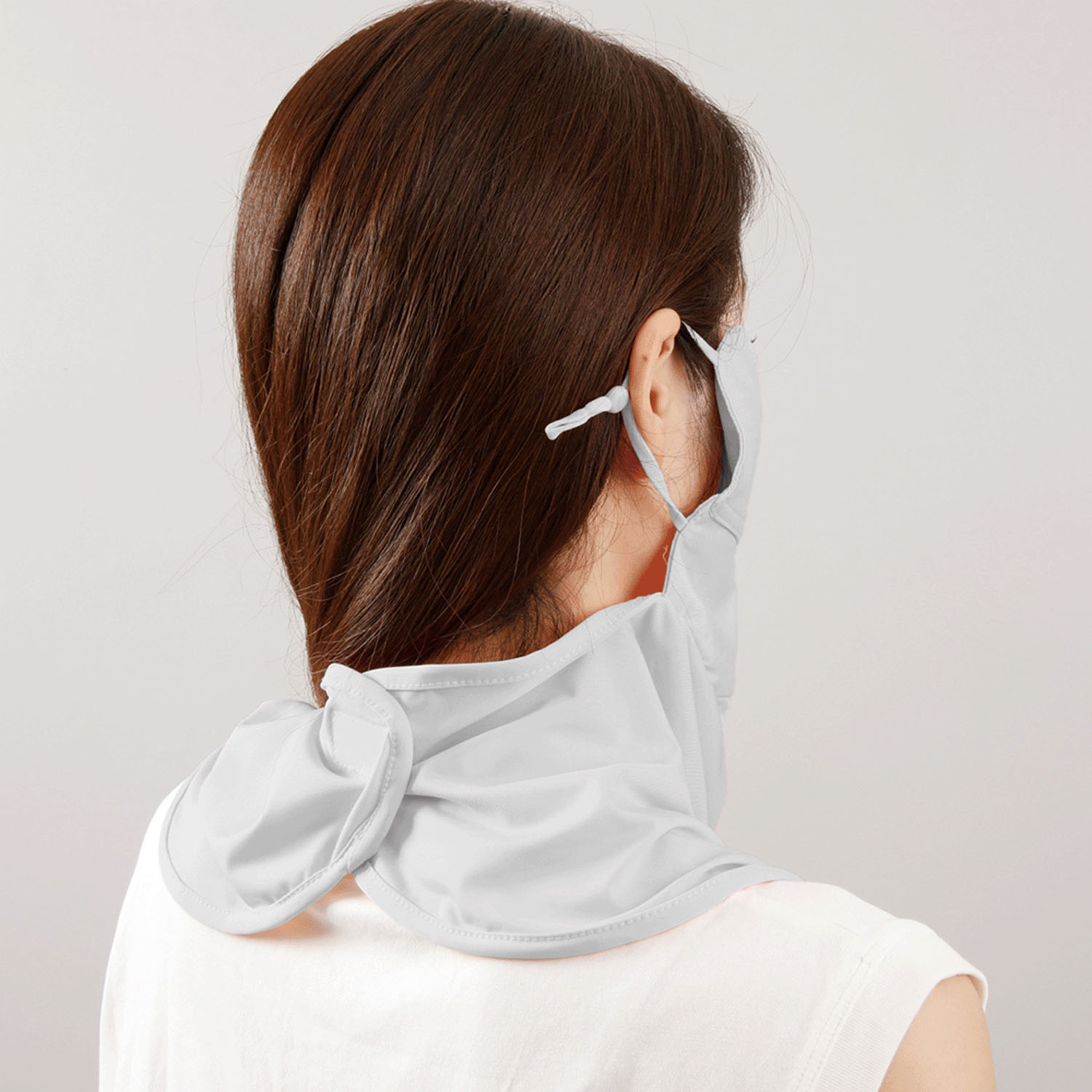 夏に差が出るUVフェイスカバー グレー - 画像4