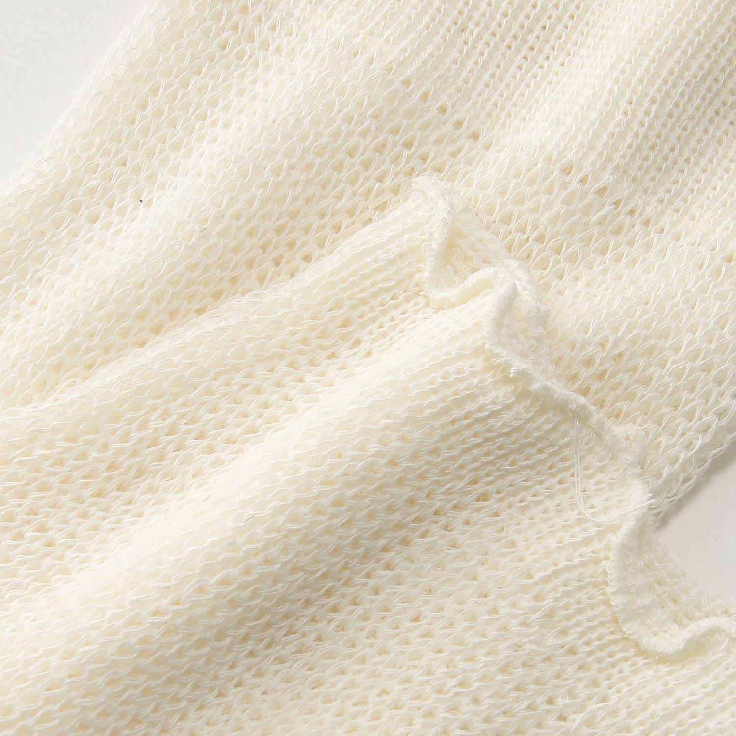 シルクネットレッグウォーマー ホワイト - 画像3