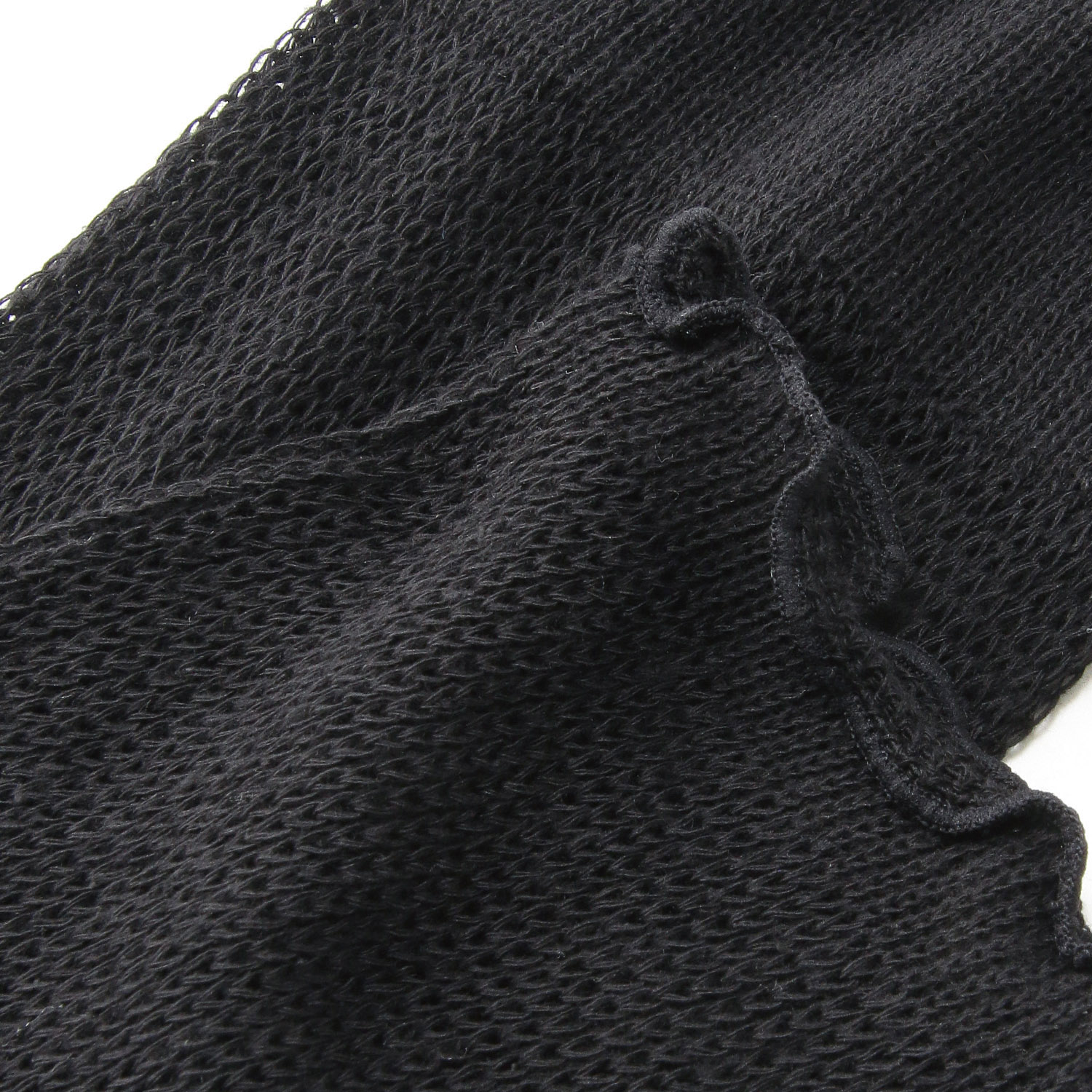 シルクネットレッグウォーマー ブラック - 画像3