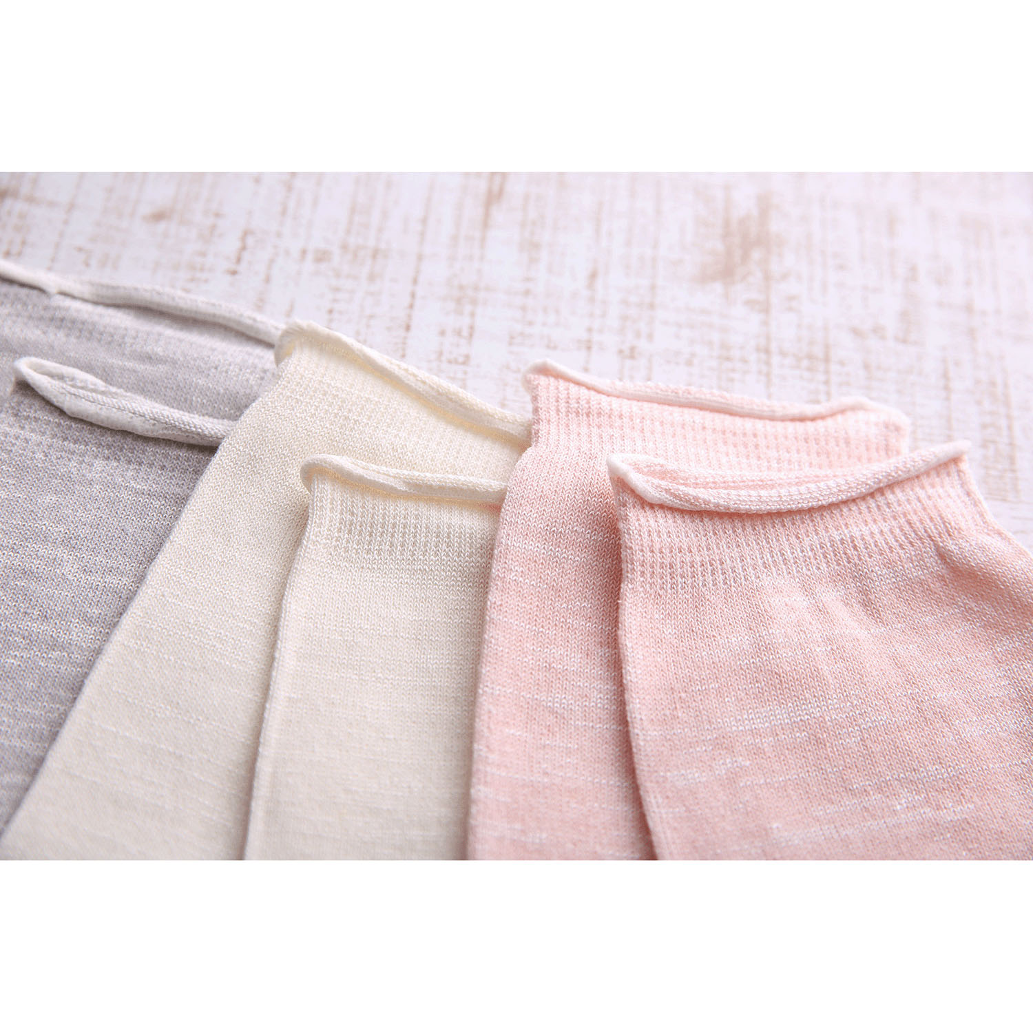 シルク5本指靴下 ピンク - 画像7