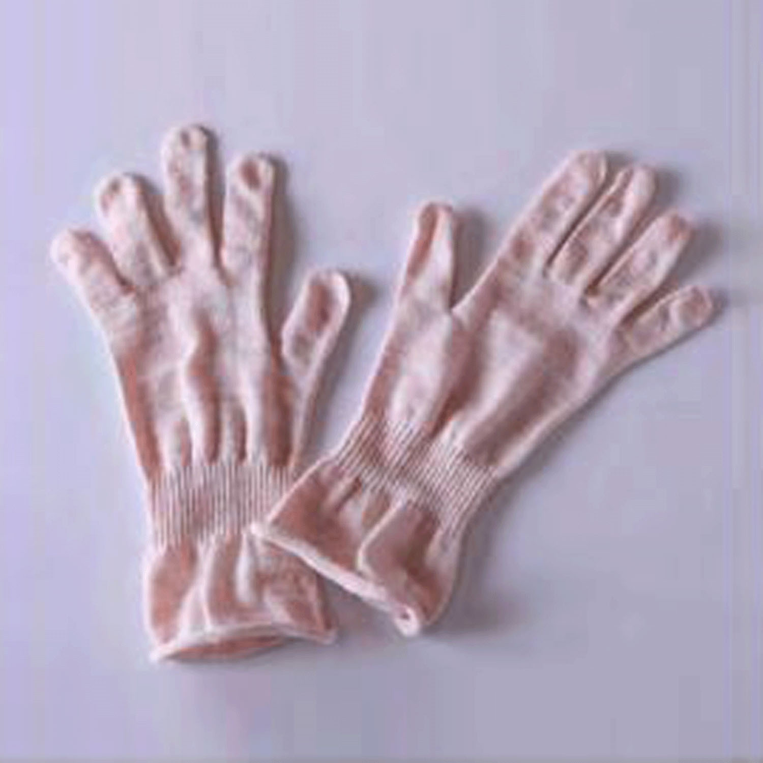 シルクの手袋 ピンク