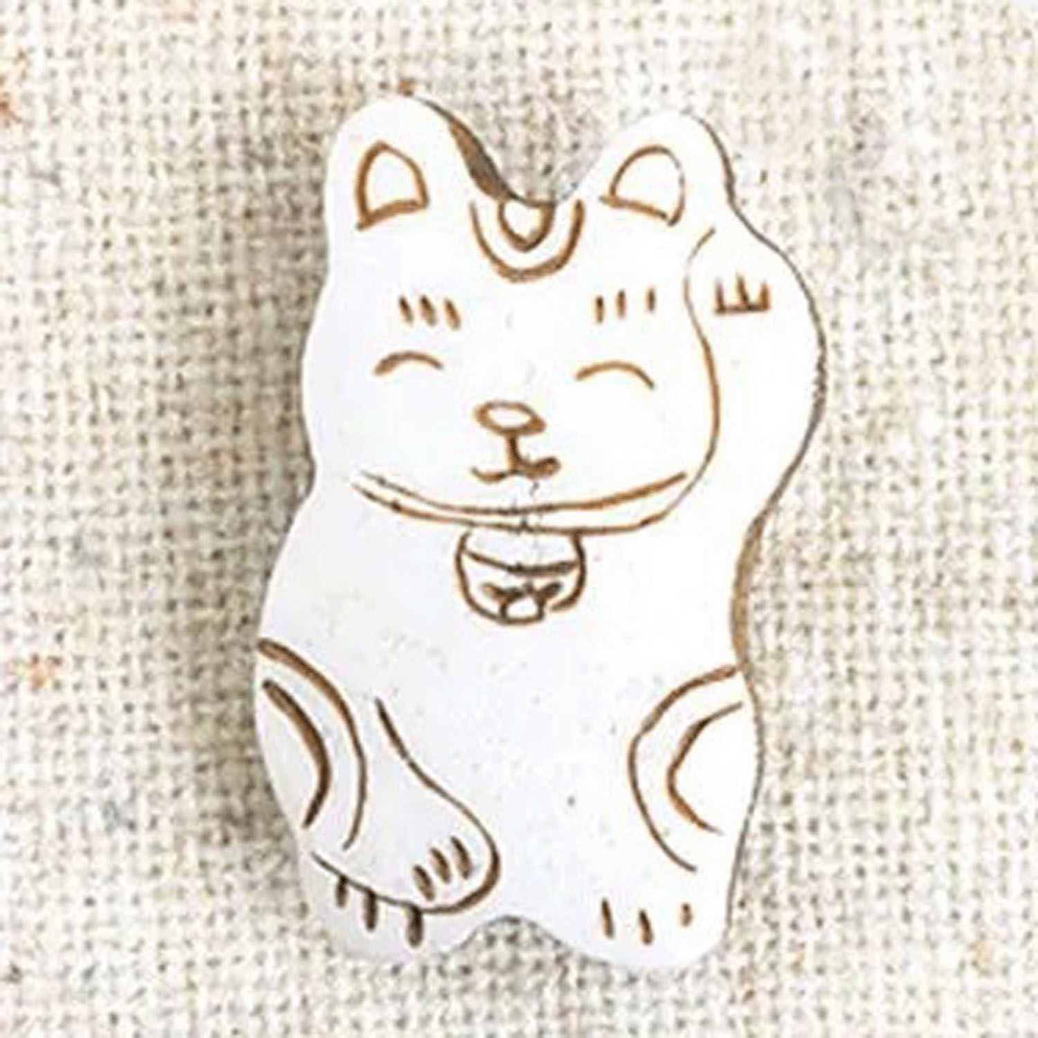 Boneブローチ 招き猫 - 画像2