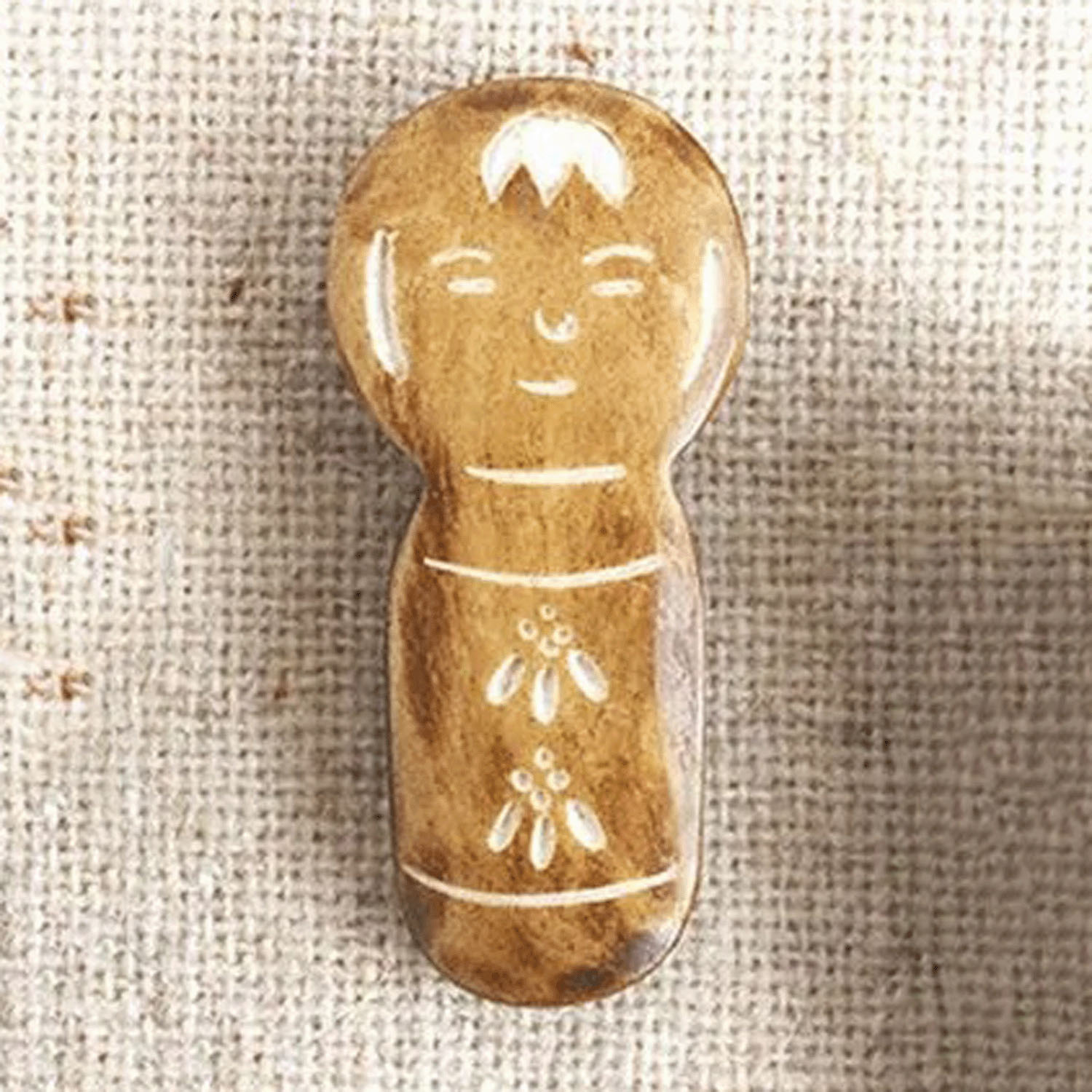 Boneブローチ こけし - 画像1