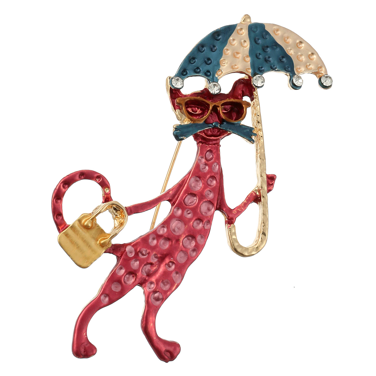 猫傘ブローチ - 画像2