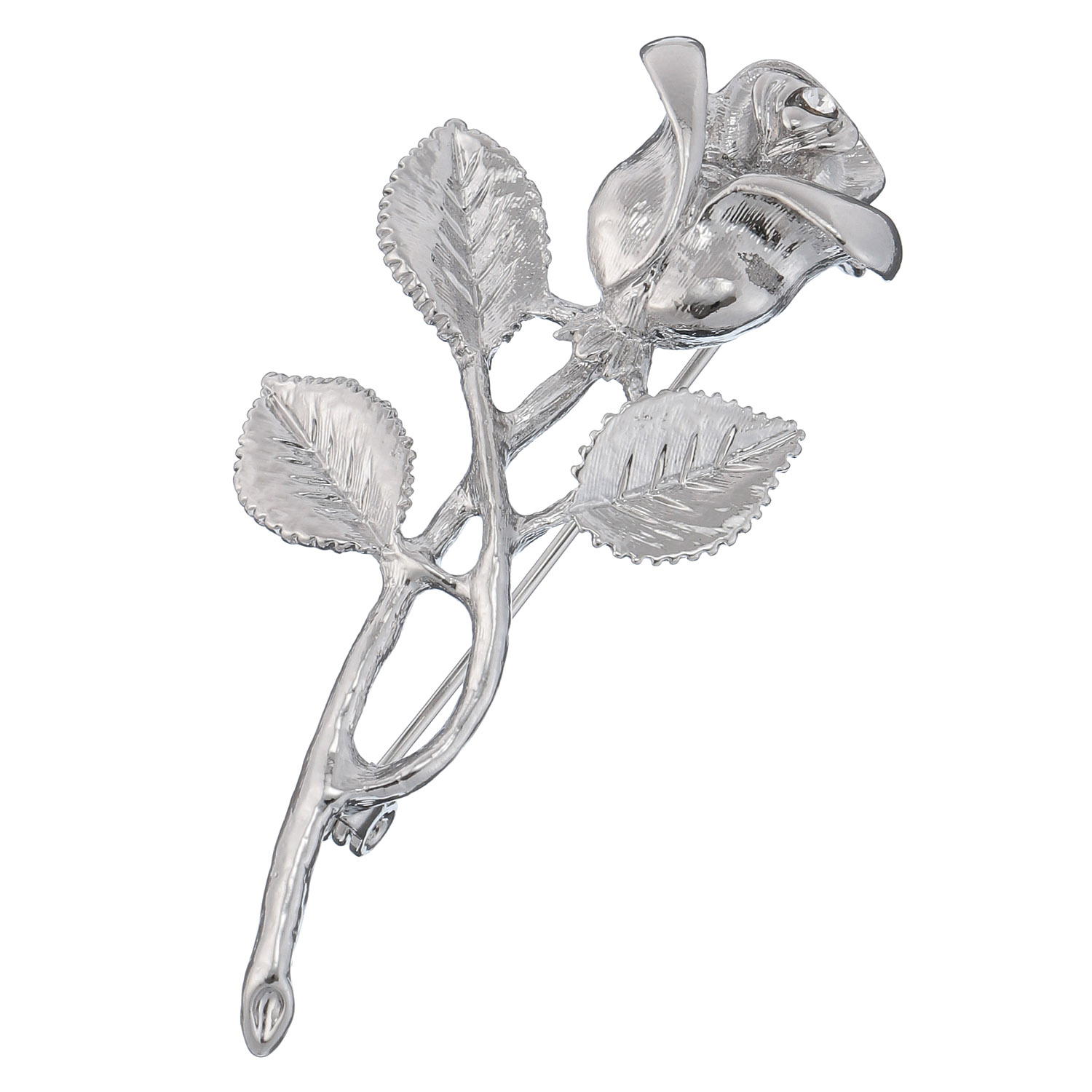 一輪の薔薇ブローチ