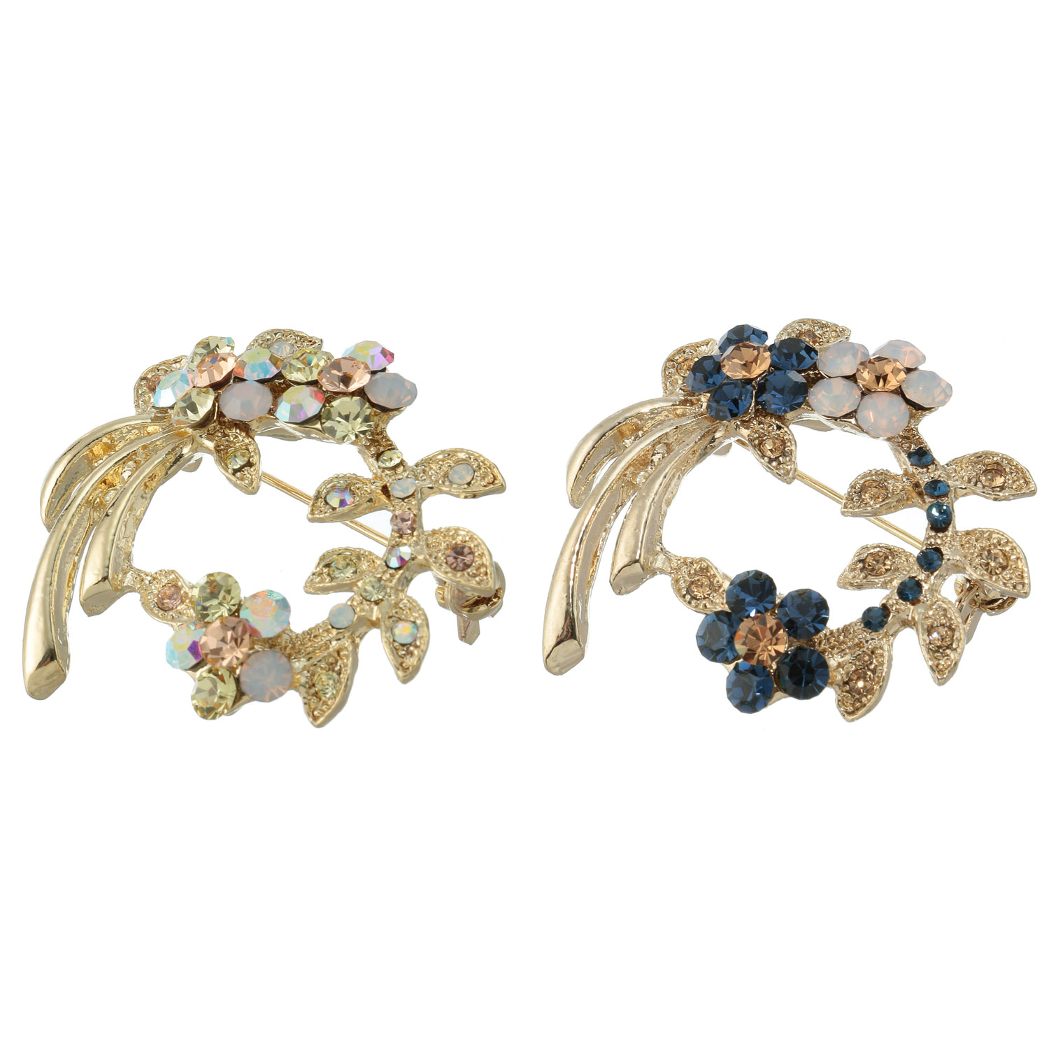 枝垂れ花ブローチ