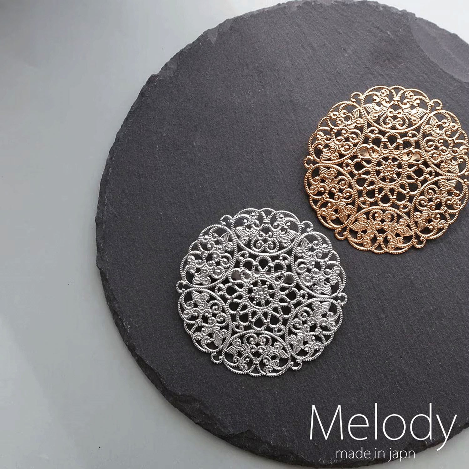 日本製 アラベスクブローチ - 画像2