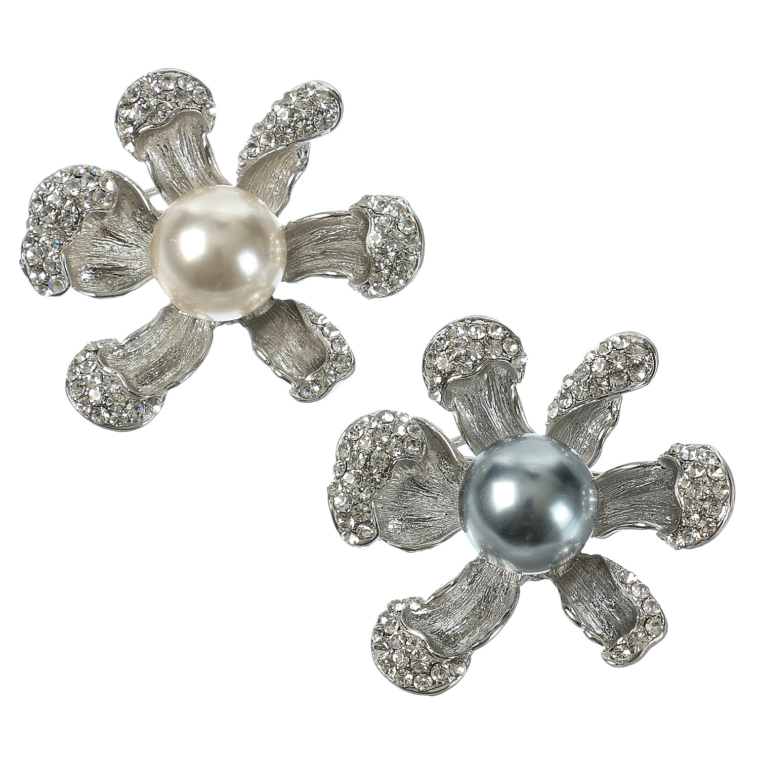 パール6枚花ブローチ