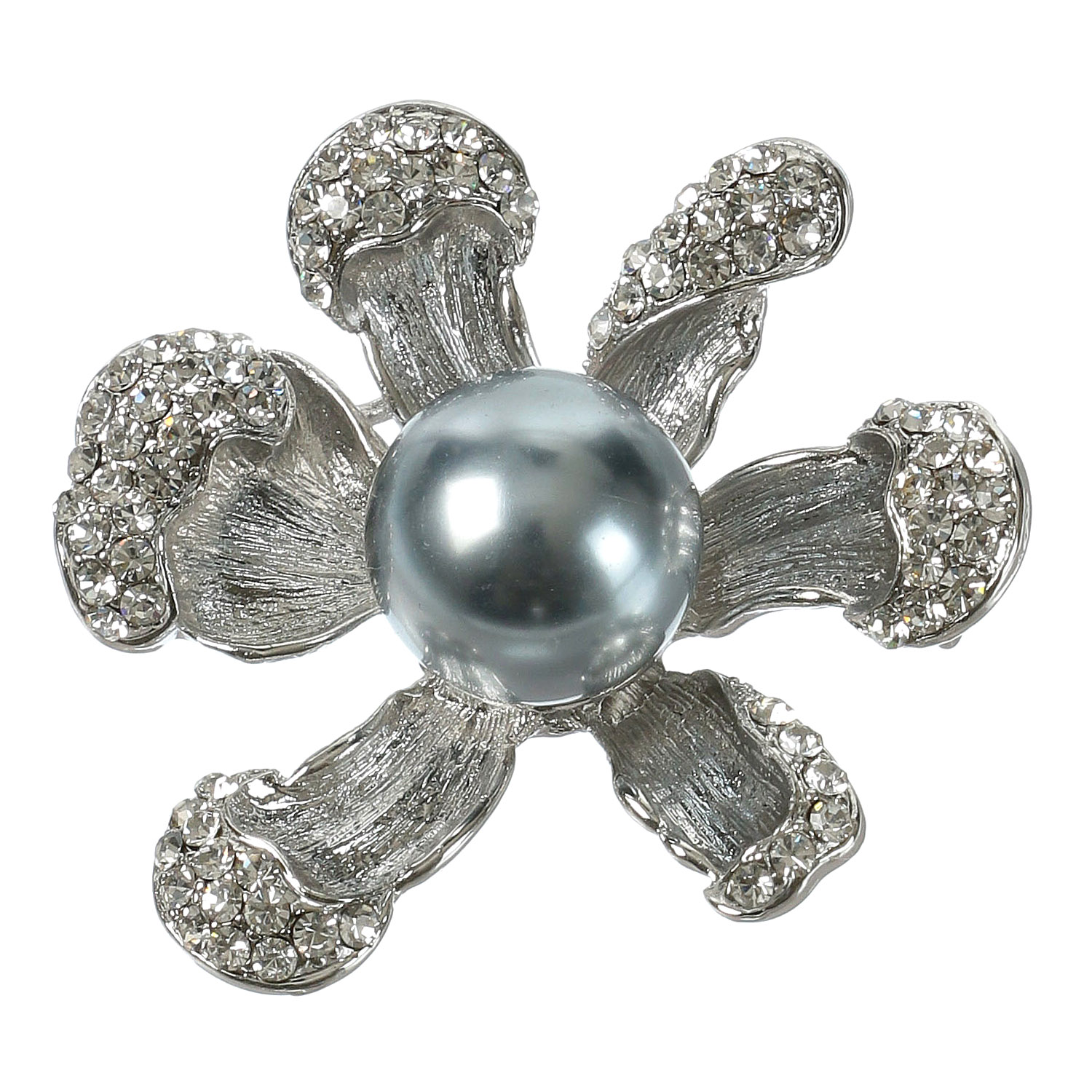 パール6枚花ブローチ