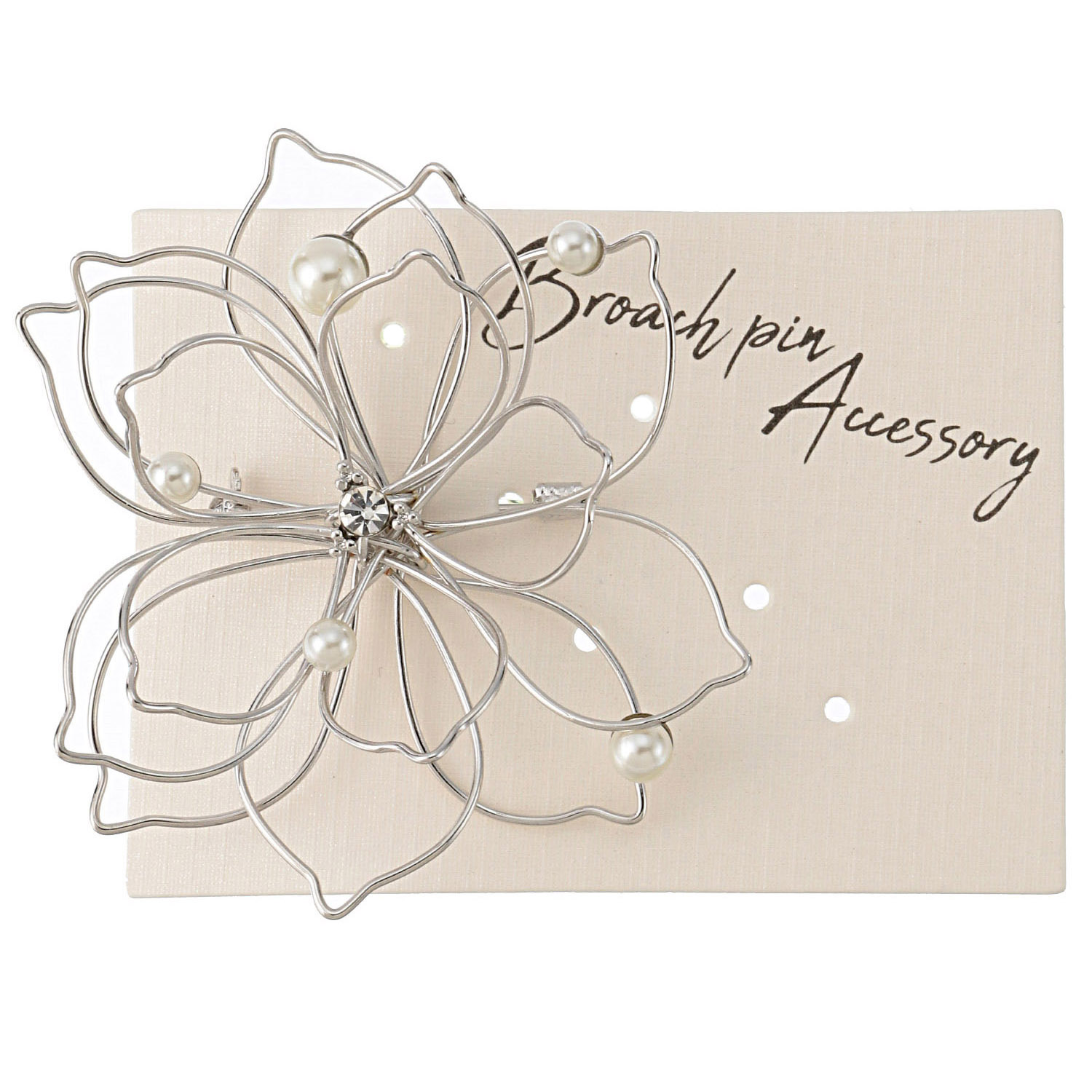 ボリュームフラワーブローチ - 画像2