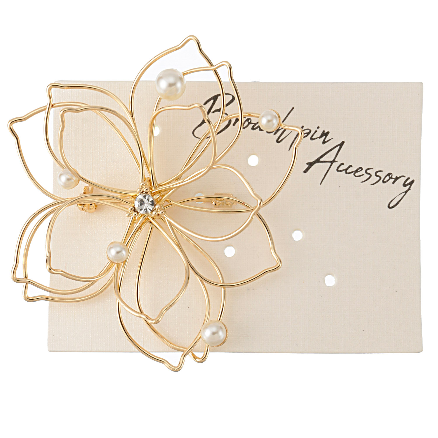 ボリュームフラワーブローチ - 画像3