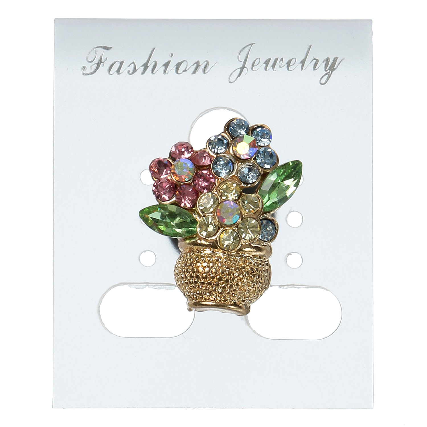 フラワーバスケットタックピン