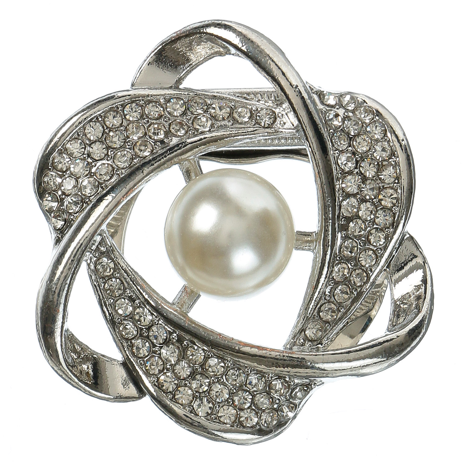 ビジューパールスカーフクリップ