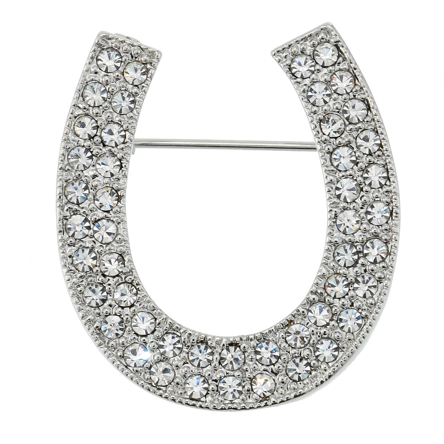 馬蹄ストーンブローチ