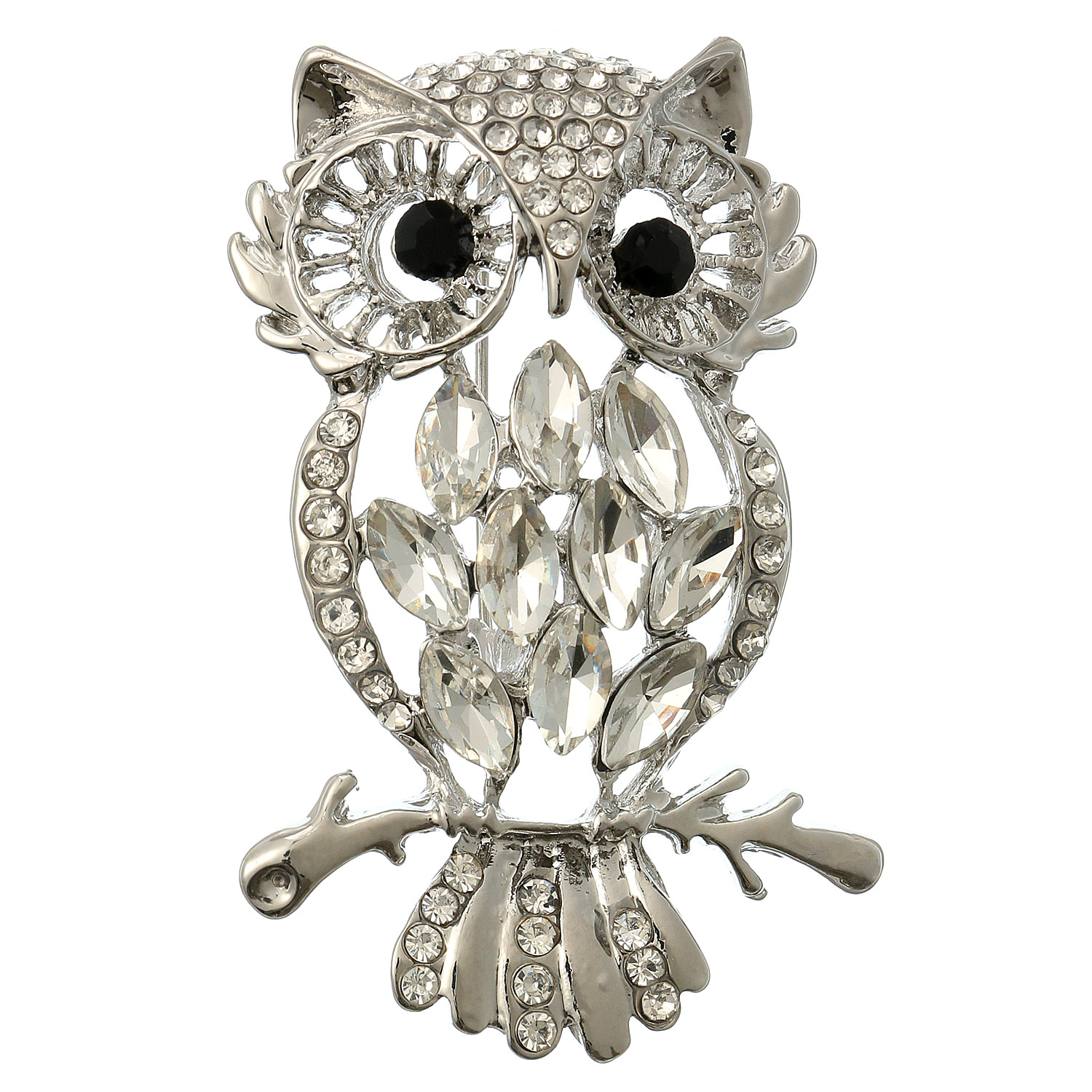 ふくろうブローチ