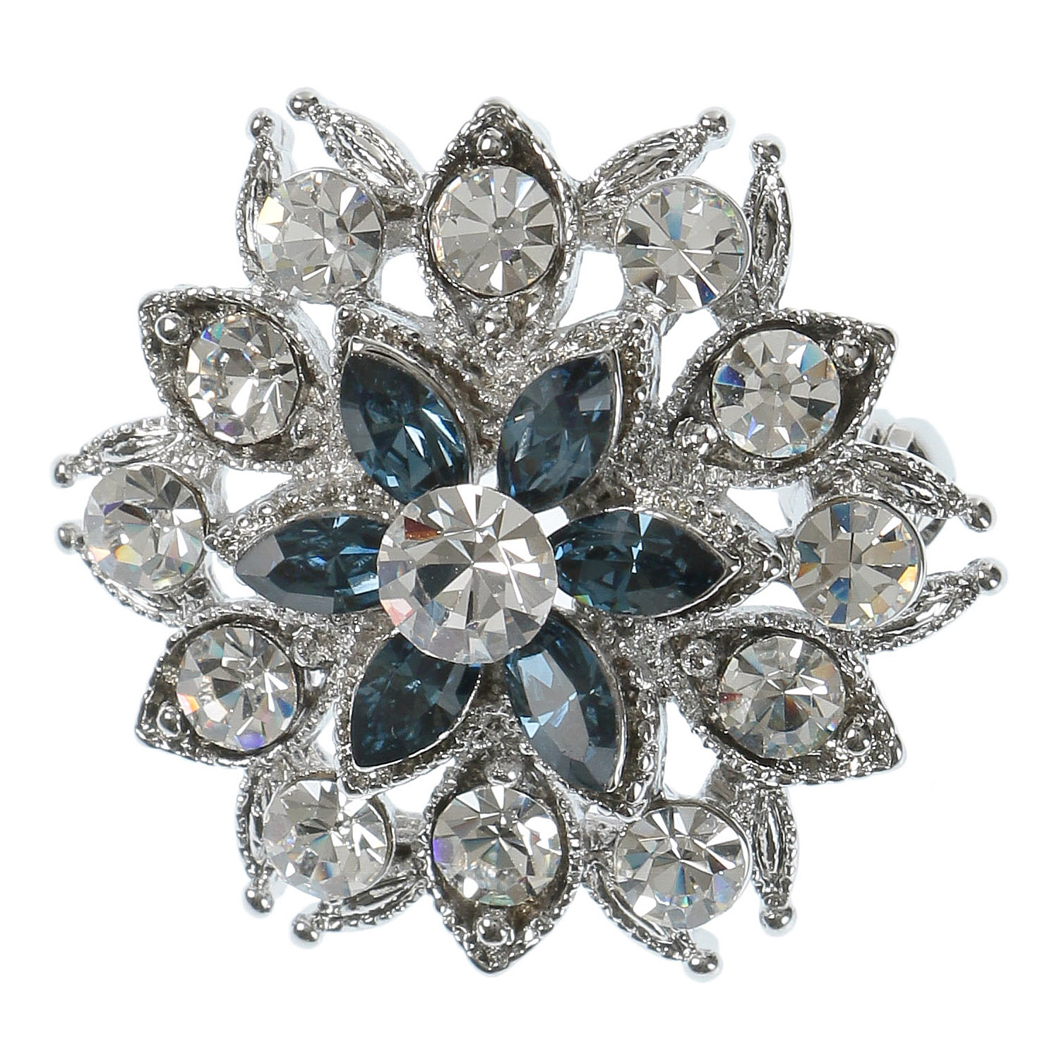 クリスタル花ミニブローチ - 画像3